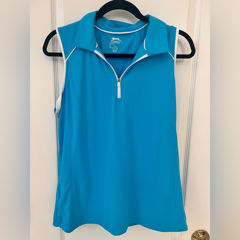 Slazenger sleeveless blue golf shirt size XL